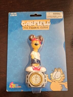 Garfield PVC Figural Clock 4.5"